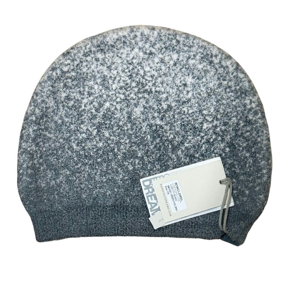 Barefoot Dreams CozyChic Lite Confetti Beanie Smokey Green Fog Gray NWT
